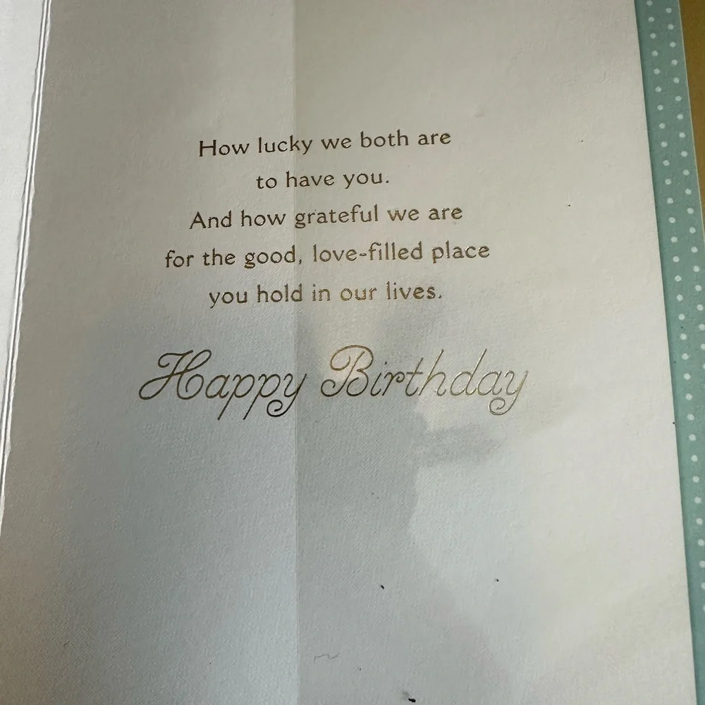 🩷5/$10Floral Mom greeting card with Gold Accents